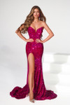 Portia and Scarlett PS23521 Sequin Strapless Fitted Gown