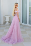 Portia and Scarlett PS23961 Sequin Tulle Beaded Feather Gown