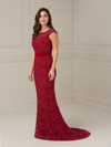 House of Wu 17115 Lace Scoop Neck Cap Sleeve Sheath Dress
