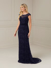 House of Wu 17115 Lace Scoop Neck Cap Sleeve Sheath Dress