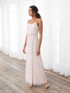 House of Wu 40390 Beaded Mesh Scoop Neck Sleeveless Dress