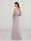 House of Wu 17959 Stretch Satin Asymmetrical Neck Long Dress
