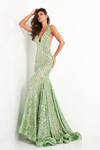 Jovani 59762 Sleeveless Deep V-Neck Fitted Long Dress