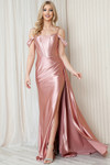 Amelia Couture 5047 Stretching Satin Sleeveless Long Dress