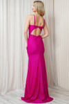 Amelia Couture BZ018 Mesh Embroidery Sleeveless Long Dress