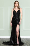 Amelia Couture 5020 Jersey Sequins Sleeveless Long Dress