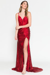 Amelia Couture 5020 Jersey Sequins Sleeveless Long Dress
