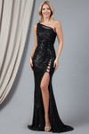 Amelia Couture 5041 Mesh Sequins Sleeveless Long Dress