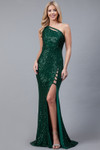 Amelia Couture 5041 Mesh Sequins Sleeveless Long Dress