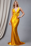 Amelia Couture 5039 Jersey Deep V-Neck Sleeveless Long Dress