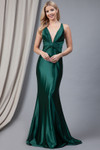 Amelia Couture 5039 Jersey Deep V-Neck Sleeveless Long Dress
