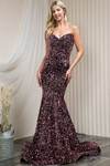 Amelia Couture 392 Velvet Sequins Sleeveless Long Dress