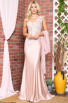 Amelia Couture 388 Embellishments Sleeveless Long Dress