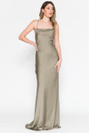 Amelia Couture 6111 Satin Cowl Neck Sleeveless Long Dress