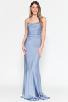 Amelia Couture 6111 Satin Cowl Neck Sleeveless Long Dress