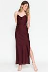 Amelia Couture 6115 Satin Cowl Neck Sleeveless Long Dress