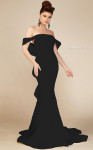 MNM Couture N0134 Off Shoulder Sweetheart Neck Long Dress
