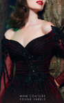 MNM Couture 2490 Long Sleeves Sweetheart Neck Long Dress