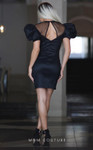 MNM Couture R01043 Illusion High Neck Short Sleeves Dress