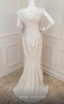 MNM Couture F4410 Embellished Beaded Cap Sleeve Long Dress