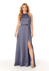 Morilee Bridesmaid 21815 Silky Satin Halter Neck Long Dress