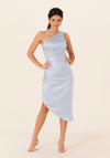 Morilee Bridesmaid 21823 Luxe Satin One Shoulder Midi Dress