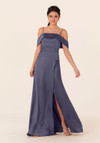 Morilee Bridesmaid 21827 Luxe Satin Off Shoulder Long Dress