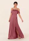 Morilee Bridesmaid 21827 Luxe Satin Off Shoulder Long Dress