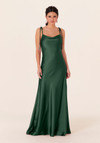 Morilee Bridesmaids 21829 Luxe Satin Scoop Neck Long Dress