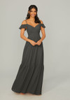 Morilee Bridesmaid 21768 Chiffon Cold Shoulder Long Dress