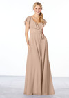 Morilee Bridesmaids 21657 Chiffon Cap Sleeves Long Dress Morilee Bridesmaids 21657 Chiffon Cap Sleeves Long Dress