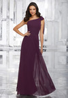 Morilee Bridesmaid 21539 Chiffon One Shoulder Long Dress