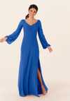 Morilee Bridesmaid 21837 Chiffon Bishop Sleeves Long Dress