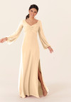 Morilee Bridesmaid 21837 Chiffon Bishop Sleeves Long Dress