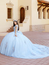 House of Wu 26061 Lace Off Shoulder Sleeveless Long Ballgown