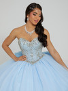House of Wu 56485 Mini Sequin Knit Tulle Strapless Ballgown