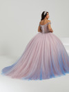House of Wu 56475 Beaded Ombre Tulle V-Neck Long Ballgown
