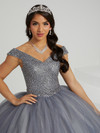 House of Wu 56475 Beaded Ombre Tulle V-Neck Long Ballgown