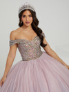 House of Wu 56475 Beaded Ombre Tulle V-Neck Long Ballgown