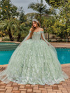 Dancing Queen 1852 Off Shoulder Sweetheart Neck Long Dress
