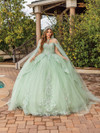 Dancing Queen 1843 Off Shoulder Sweetheart Neck Long Dress