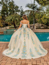 Dancing Queen 1823 Off Shoulder Sweetheart Neck Long Dress