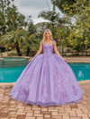 Dancing Queen 1758 V-neck Cap Sleeve Quinceanera Ballgown