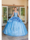 Dancing Queen 1682 V-neck Sleeveless Quinceanera Ballgown