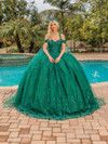 Dancing Queen 1668 V-neck Sleeveless Quinceanera Ballgown