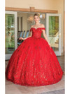 Dancing Queen 1668 V-neck Sleeveless Quinceanera Ballgown