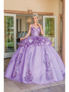 Dancing Queen 1656 V-neck Sleeveless Quinceanera Ballgown
