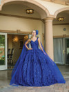 Dancing Queen 1649 V-neck Sleeveless Quinceanera Ballgown