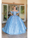 Dancing Queen 1644 Off Shoulder Sweetheart Neck Ballgown