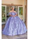 Dancing Queen 1644 Off Shoulder Sweetheart Neck Ballgown